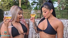 Colombians have strong lesbian sex outdoors - Mariana Martix and Naty Delgado